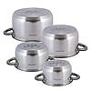 Набір каструль Kamille KM-4927 з нержавіючої сталі 8 предметів для індукції і газу (1.5 л, 2.0 л, 3.0 л, 5.0 л), фото 4