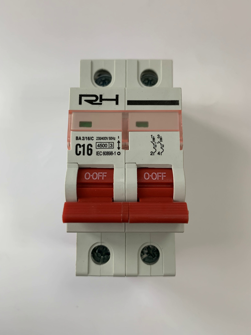 Автоматический выключатель RH 2p C 16A HN-401023 - фото 1 - id-p1465453592