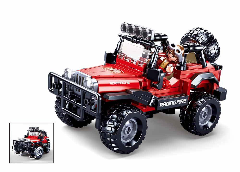 Конструктор SLUBAN M38-B0816 Позашляховик, 253 деталі, 1 фігурка.