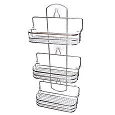 Полиця для ванної прямокутна розкладна 3-х ярусна (58х26х12 см) Besser KM-0283