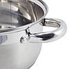 Набір посуду 4 предмети з нержавіючої сталі зі скляними кришками Ofenbach KM-100003, фото 5