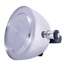 Чайник із нержавіючої сталі зі свистком та термометром для індукції та газу (3 л) Kamille KM-1077