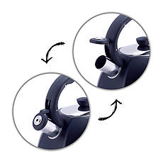 Чайник із нержавіючої сталі зі свистком та нейлоновою ручкою для індукції та газу (3 л) Kamille KM-1078