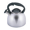 Чайник із нержавіючої сталі зі свистком та бакелітовою ручкою (2.7 л) Kamille KM-1088, фото 7