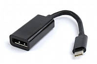 Адаптер Cablexpert (A-CM-DPF-01) USB3.1 Type C - DisplayPort, 0.15 м, черный