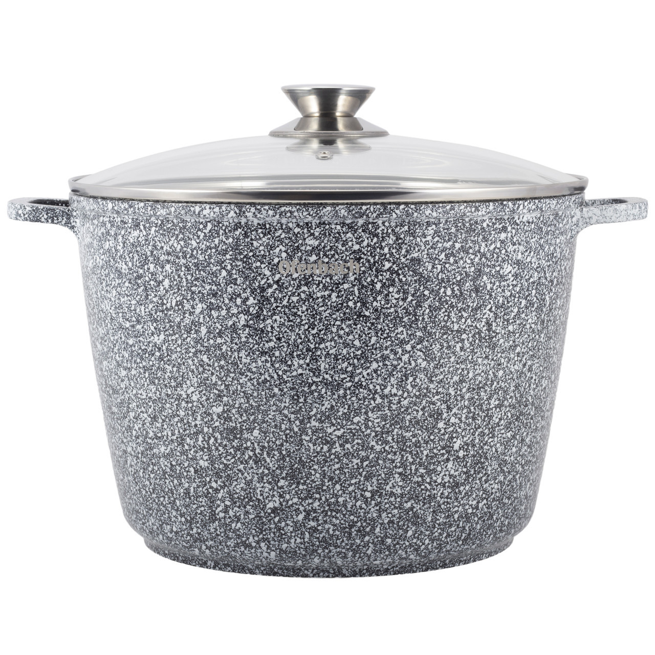 Каструля з кришкою з литого алюмінію з антипригарним покриттям для індукції (6.2 л) Ofenbach KM-100503, фото 1