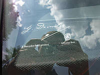 Mercedes наклейка апликация Daimler на стекло Новая Оригинал Mercedes-Benz!