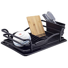 Сушарка для посуду з алюмінію з піддоном (46.5х32х13.5 см) Ofenbach KM-100402