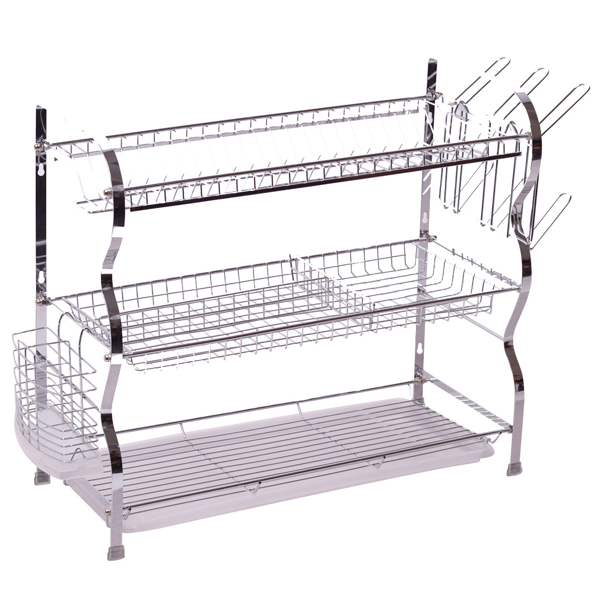 Сушарка для посуду Kamille KM-0912 триярусна 68*48*26см