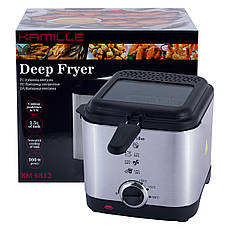 Фрітюрниця електрична 900W 1.5 л Kamille KM-6812