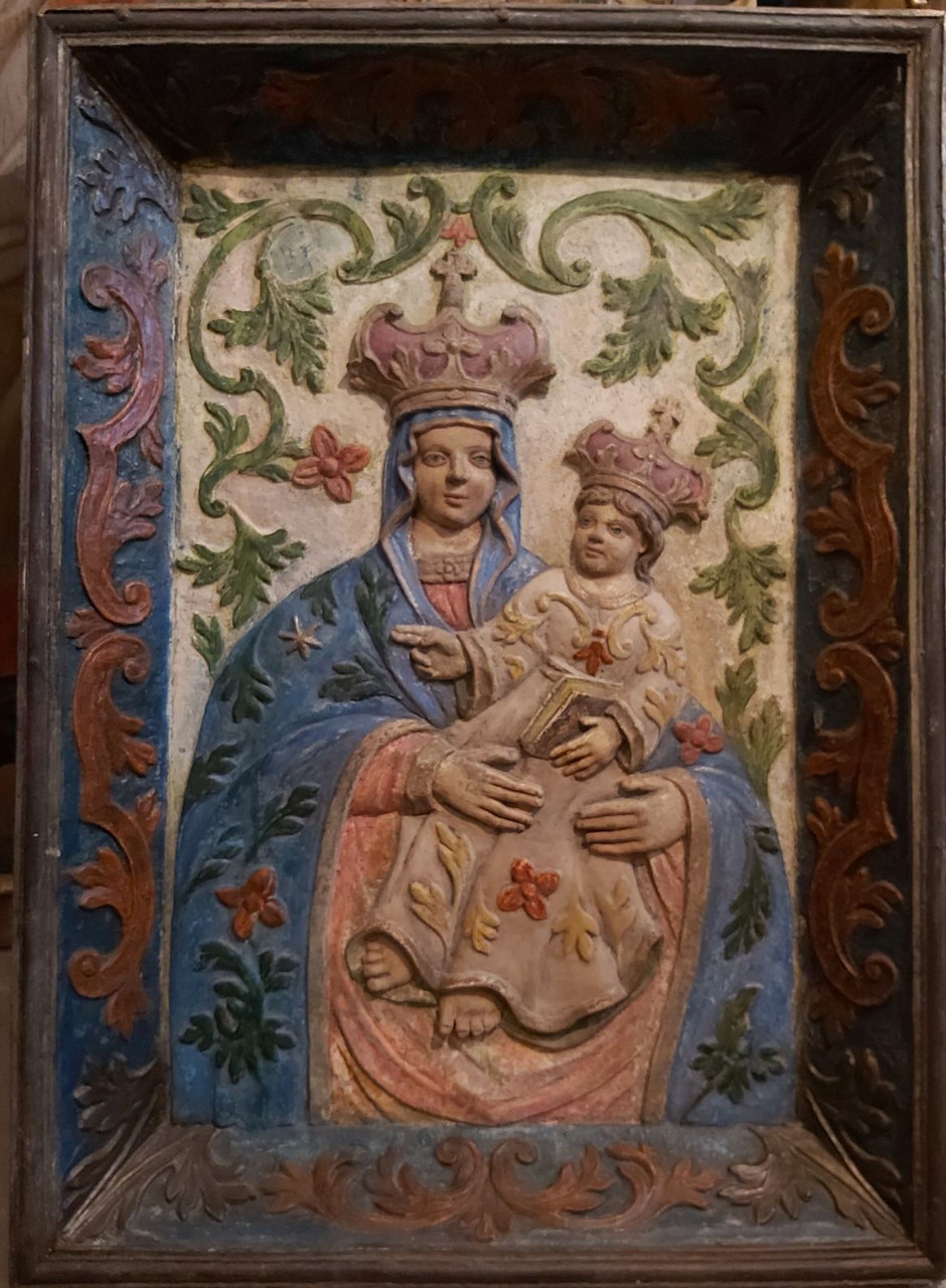 Икона Богородица с младенцем 19 век