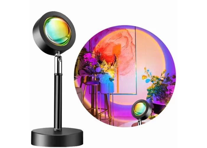 Проекційна лампа "RGB" Sunset Floor Lamp Sunset Lamp Rainbow Modern Bedroom