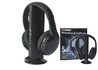 Беспроводные наушники 5в1 + FM радио Wireless Headphone pc tv