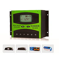 Контроллер заряда солнечной панели Raggie RG-505D, 12V/24V 30A. Оригинальный Solar charge controller