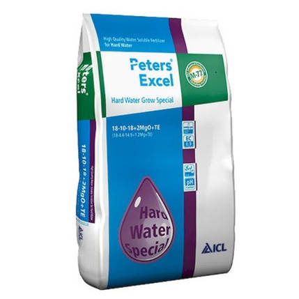 Добриво Peters Professional Hard Water Grow 18+10+18+2Mg+TE, 15 кг збалансований ріст, фото 2