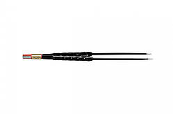 Біполярний пінцет, антипригарний, округла рукоятка, прямий, 225 мм, 1 мм, 607-182