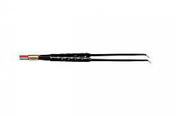 Біполярний пінцет, антипригарний, округла рукоятка, вигнутий, 225 мм, 1 мм, 607-190