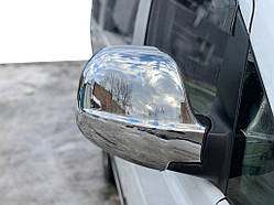 Накладки на дзеркала Vito 2004-2010 (2 шт) Carmos - Турецька сталь для Mercedes Vito W639 рр