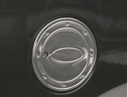 Накладка на люк бензобака (нерж) Carmos - Турецкая сталь для Ford Connect 2006-2009 гг - фото 1 - id-p446145008