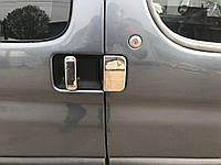 Накладки на ручки (нерж.) Две передних, две сдвижных двери для Peugeot Partner 1996-2008 гг