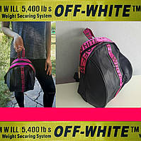 Жіночий повсякденний рюкзак OFF-WHITE, молодіжний міський рюкзак-сумка Рожевий