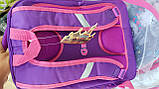Рюкзак шкільний каркасний ортопедичний для дівчинки з кішкою, фото 3
