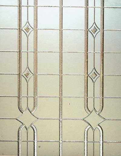 Скло візерунчасте Килим безбарвне з прирізкою в розмір