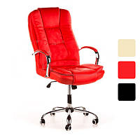 Комп'ютерне офісне крісло Calviano MAX MIDO на коліщатках для керівника Червоний R_0816