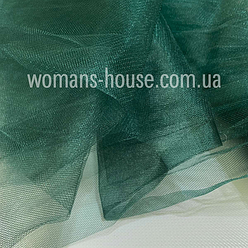 Фатин м'який (Kristal Tul) Темно-зелений (Пляшка)