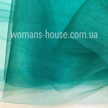 Фатин м'який (Kristal Tul) Зелена бірюза