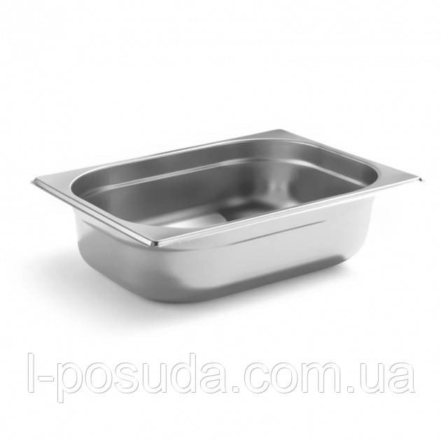 Гастроємності для професійної кухні 5,5 л GN1 / 2-100 з нержавійки (32,5 * 26,5 * 10см), фото 1