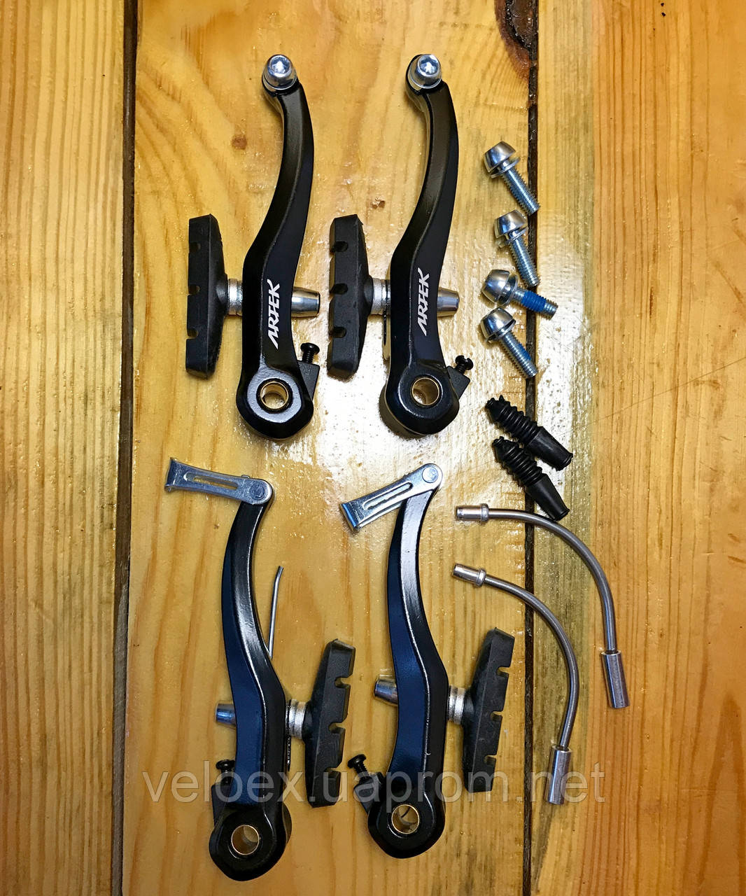 Купить Тормоза Artek V-brake Т120 без тормозных ручек (комплект - перед ...