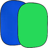 1.5*2м Фон хромакей FST на пружині green/blue (muslin backdrop, Chroma Key) складаний, фото 3