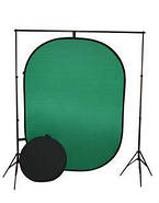1.5*2м Фон хромакей FST на пружині green/blue (muslin backdrop, Chroma Key) складаний, фото 5
