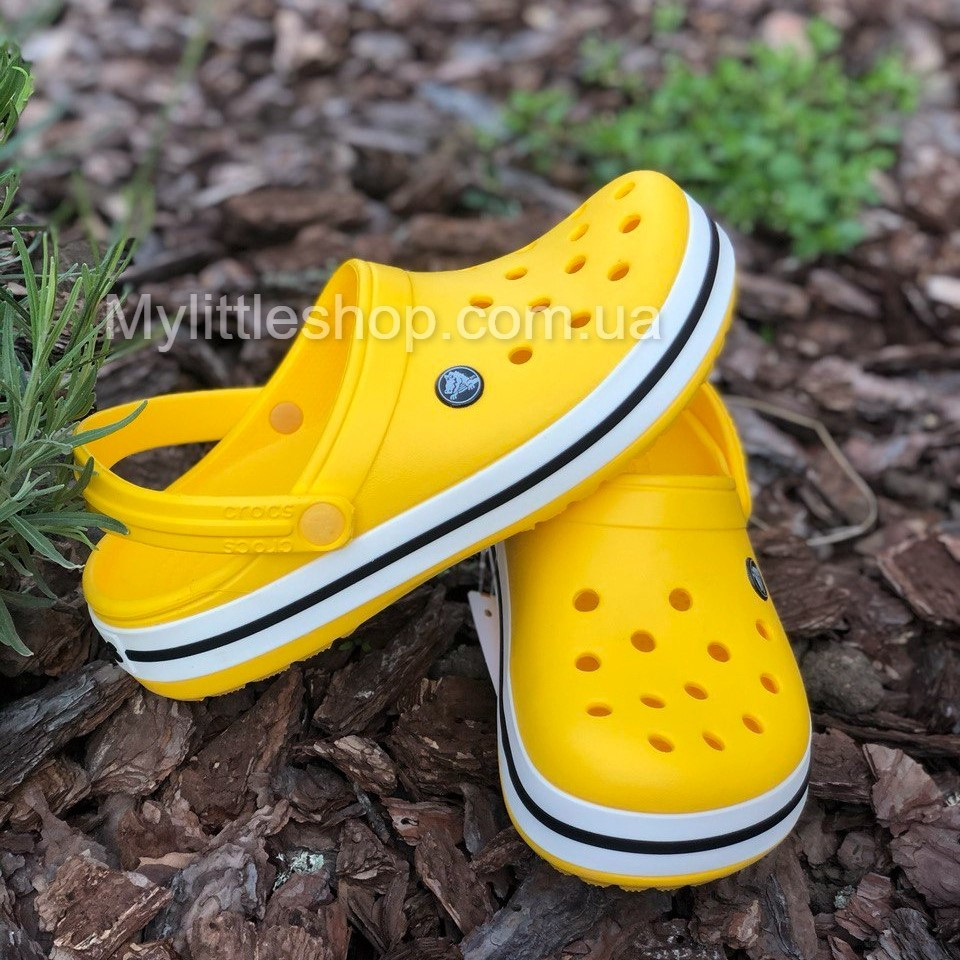 Сабо Crocs Crocband Clog 44 р 28.4-29 см Жовті 11016-7B0-M11/W13 Yellow