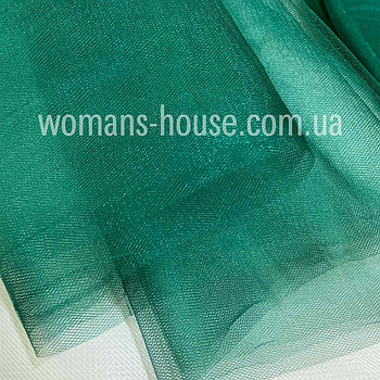 Фатин м'який (середня жорсткість) Крістал ширина 3 м Пляшка бірюзовий