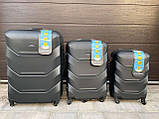 Дорожній чемодан ВЕЛИКИЙ Дорожня сумка 97л carbon 147 Валіза на 4х колесах БОЛЬШАЯ Сумка дорожная на колесах, фото 4