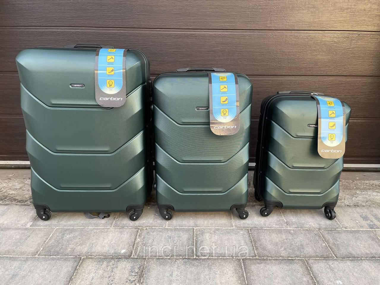 Дорожній чемодан S M L carbon 147 модель Валіза Сумка на 4х колесах Дорожный чемодан на колесах дорожные сумки, фото 1