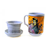 Чашка для заварювання чаю Дівчина, фото 2