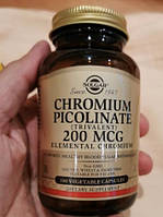 Хром Пиколинат Solgar Chromium Picolinate 200 mcg 180 капсул
