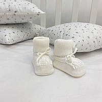 Шкарпетки — пінетки в'язані білі