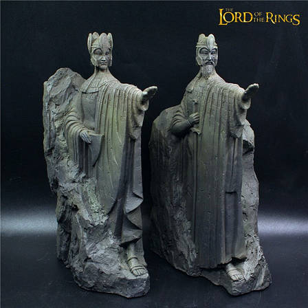 Статуетка Стовпи Аргонату RESTEQ. Скульптура Ворота королів 15 см. Стовпи Argonath. Ісільдур та Анаріон (2шт.), фото 1