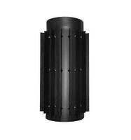 DARCO Труба радіатор 0,5 м діам.120 мм одностінна чорна, 2мм