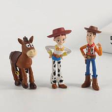 Набір фігурок Історія іграшок 4. Ігрові фігурки з мультфільму Toy Story 7 шт. Іграшка Вуді, Базз Лайтер, Джессі, Форки, фото 3