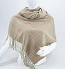 ШАРФ жіночий M&JJ БРИТАНЬ бежевий 75х180 см (8028), фото 6
