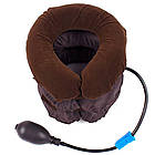 Масажер-комір для шиї Tractors for cervical spine / Надувний ортопедичний лікувальний комір на шию, фото 3