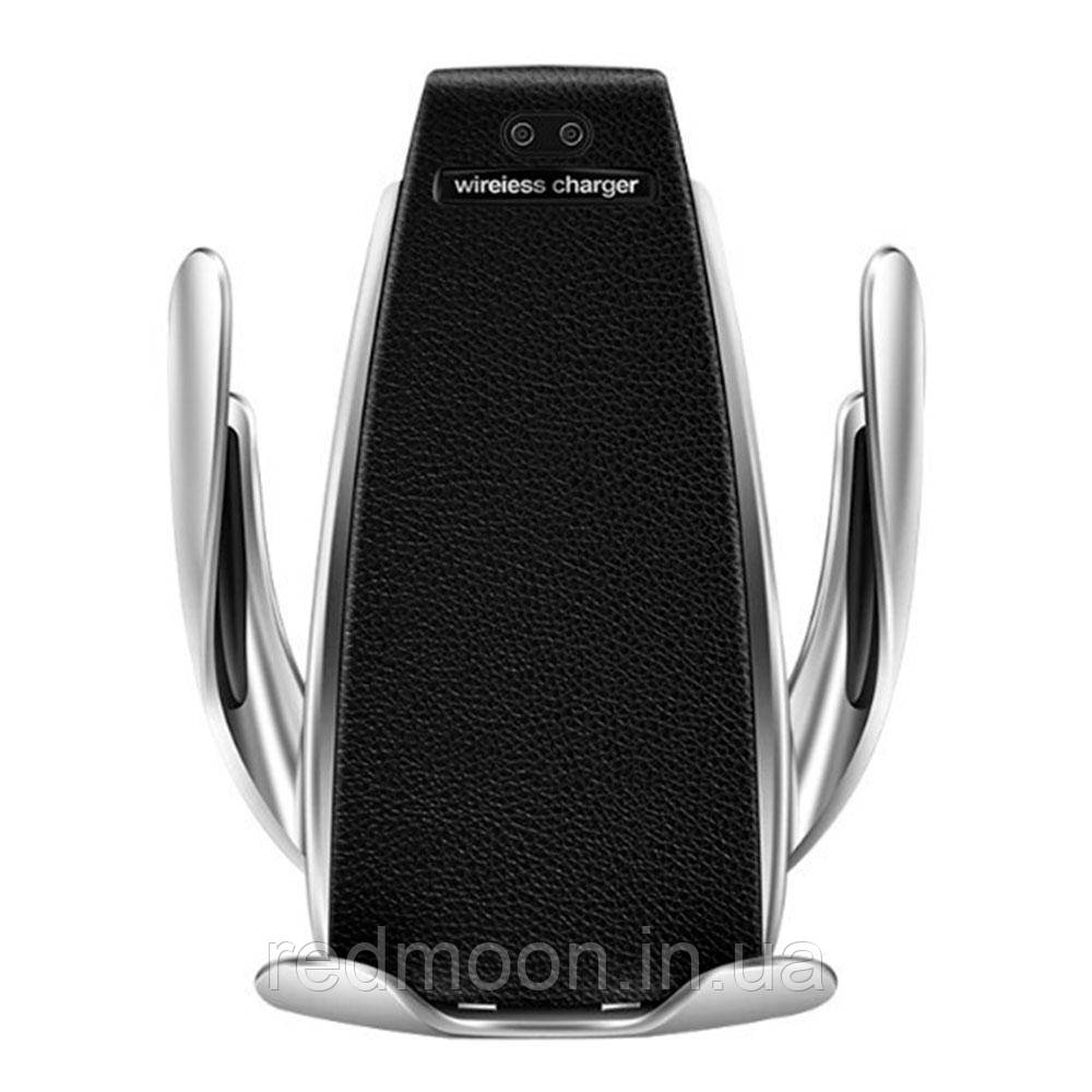 Універсальний автотримач із функцією бездротової зарядки Penguin Smart Sensor S5 / Тримач для телефону, фото 1