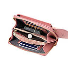 Жіночий клатч-гаманець (18х12х3 см) BAELLERRY Forever Young, Пудра / Сумка-портмоне з ремінцем на плече, фото 5