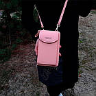 Жіночий клатч-гаманець (18х12х3 см) BAELLERRY Forever Young, Пудра / Сумка-портмоне з ремінцем на плече, фото 2