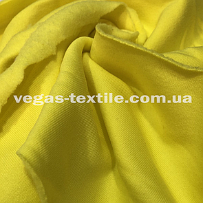Тканина тринитка на флісі Жовтий (ширина 1.8 м) Китай